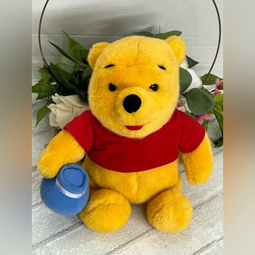 Yellow Plush Bear with Red Shirt